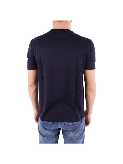 Shop Emporio Armani Cotton T-shirt In Navy