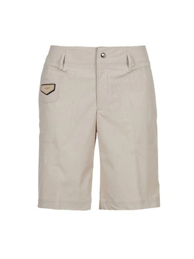 Shop Givenchy Logo-patch Shorts In Beige