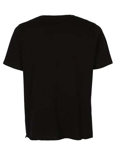 Shop Saint Laurent T-shirt In Noir Delave- Multicolour