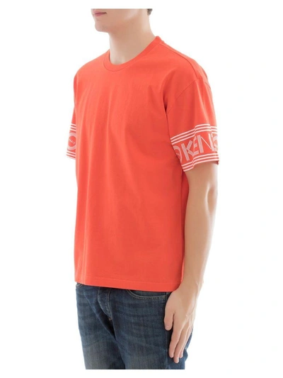 Shop Kenzo Orange Cotton T-shirt