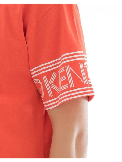 Shop Kenzo Orange Cotton T-shirt