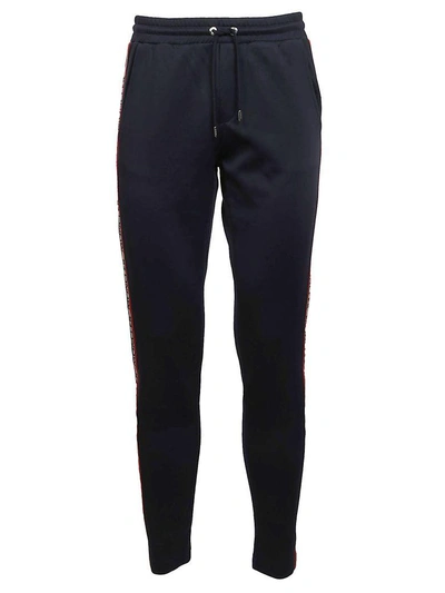 Shop Moncler Slim Fit Track Pants In Blu