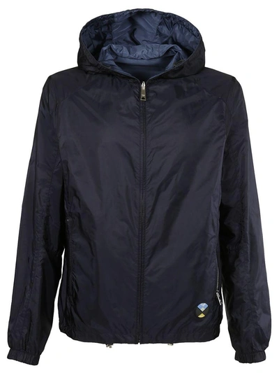 Shop Prada Reversible Zipped Jacket In Navy