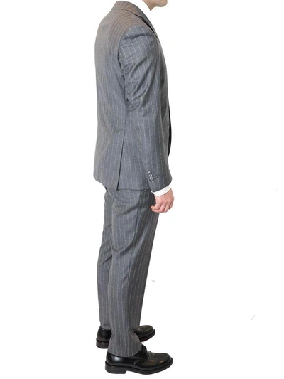 LUIGI BIANCHI MANTOVA LUBIAM - DROP 7 PINSTRIPE WOOL SUIT 10598156