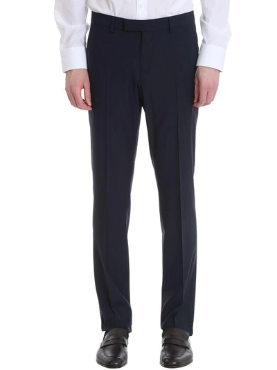 Shop Z Zegna Blue Cotton Suit