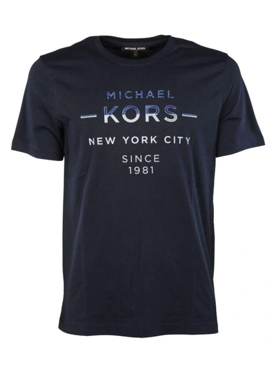 Shop Michael Kors Double Take T-shirt In Midnight