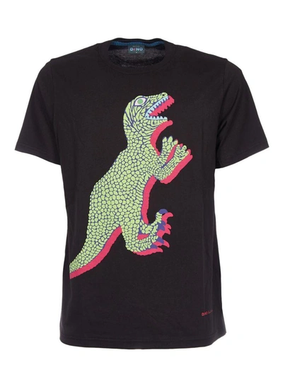 Shop Paul Smith Dinosaur Print T-shirt In Black