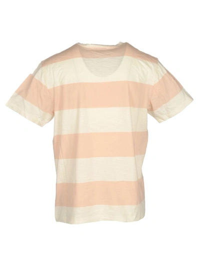 Shop Ymc You Must Create Ymc Tshirt Sripes In Pink Stripes