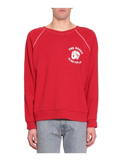 Shop Gucci Spiritismo Cotton Sweatshirt In Rosso