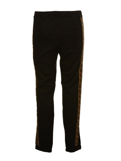 Shop Fendi Tailored Trousers In Nero Oro