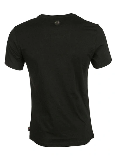 Shop Philipp Plein Embellished T-shirt In Black-black
