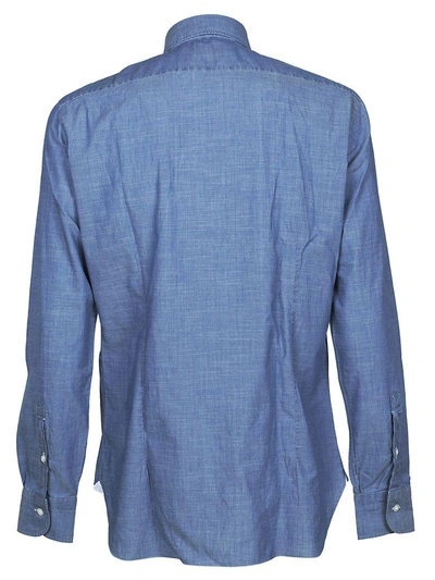 Shop Barba Napoli Barba Classic Shirt In Light Blue