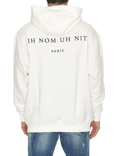 Shop Ih Nom Uh Nit Pablo Print Hoodie In Off White
