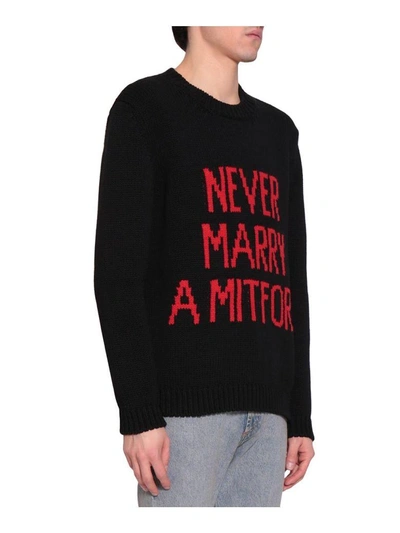 Shop Gucci Never Marry A Mitford Sweater In Nero