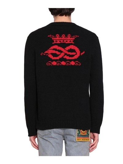 Shop Gucci Never Marry A Mitford Sweater In Nero