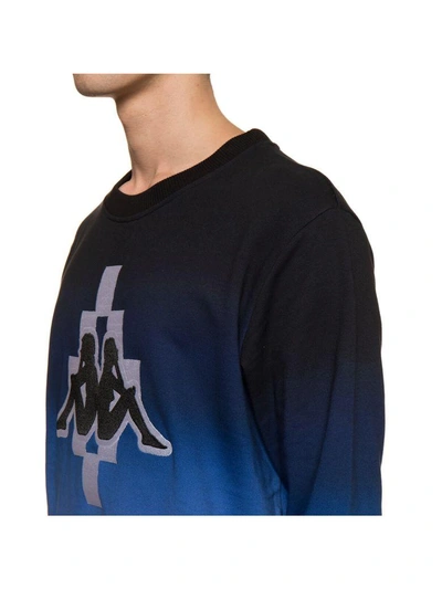 Shop Marcelo Burlon County Of Milan Kappa Big Logo Sweatshirt In Black