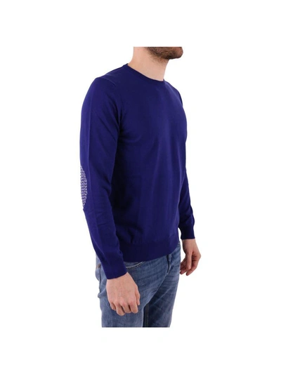 Shop Kangra Cotton Sweater In Blue