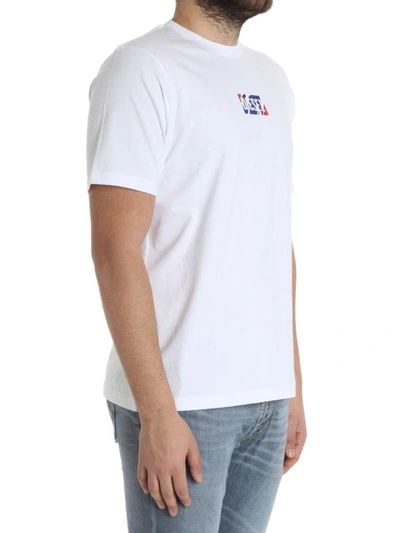 Shop Diesel Cotton T-shirt In White
