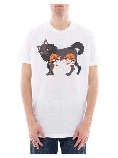 Shop Dsquared2 White Cotton T-shirt