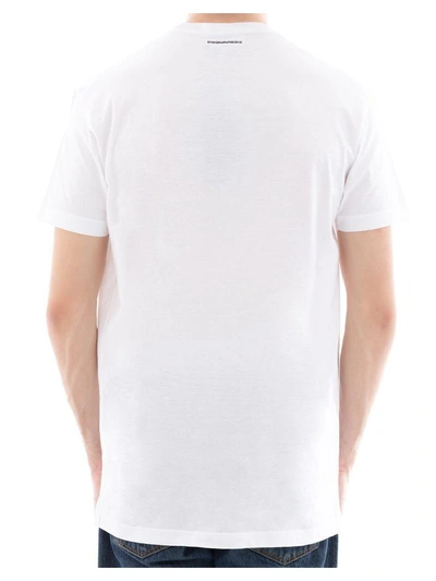 Shop Dsquared2 White Cotton T-shirt