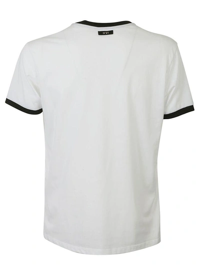 Shop N°21 Printed T-shirt In Bianco