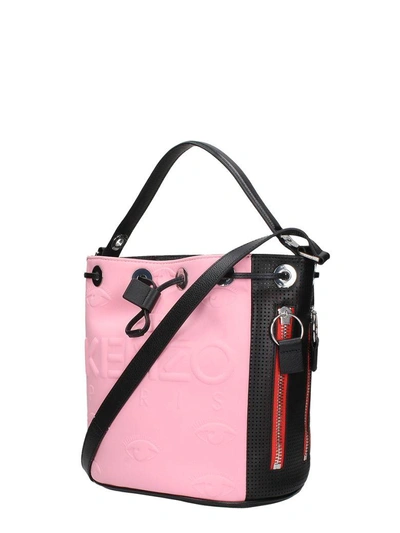 Shop Kenzo Bucket Kombo Bag In Rose-pink