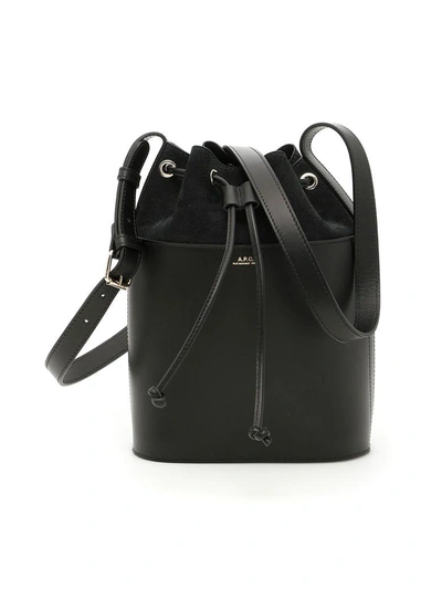 A.p.c. Clara Bucket Bag In Noirnero ModeSens