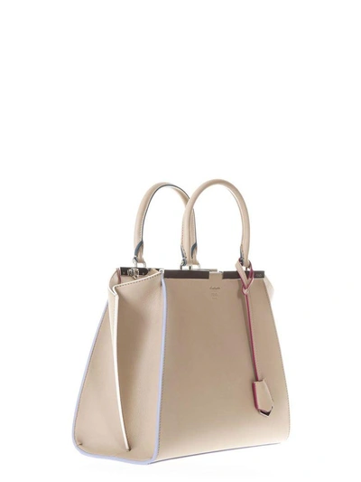 Shop Fendi 3jour Starchy Color Leather Bag