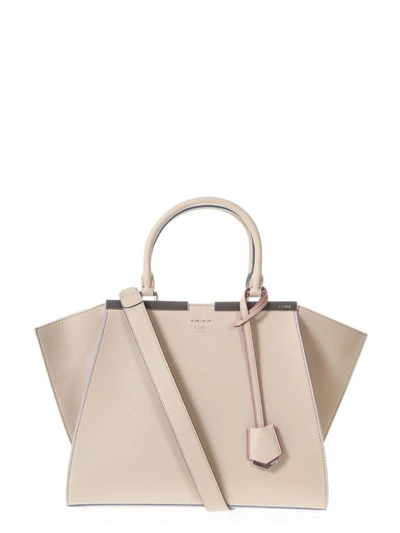 Shop Fendi 3jour Starchy Color Leather Bag