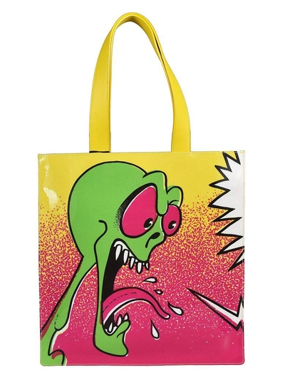 Shop Jeremy Scott Printed Shopper Bag In A1888