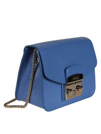 Shop Furla Metropolis Shoulder Bag In Sky