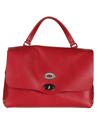 Shop Zanellato Leather Tote In Carminio