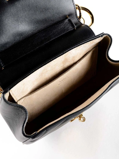 Shop Chloé Drew Quilted Shoulder Bag In Black