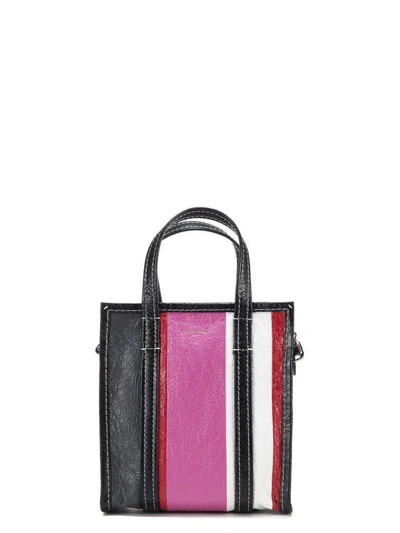 Shop Balenciaga Striped Shopper Bag In 5660