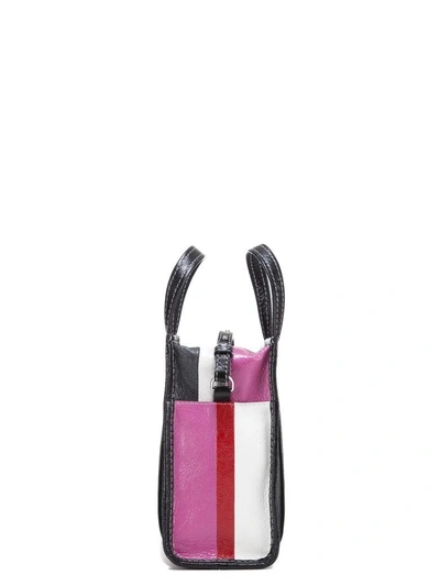 Shop Balenciaga Striped Shopper Bag In 5660