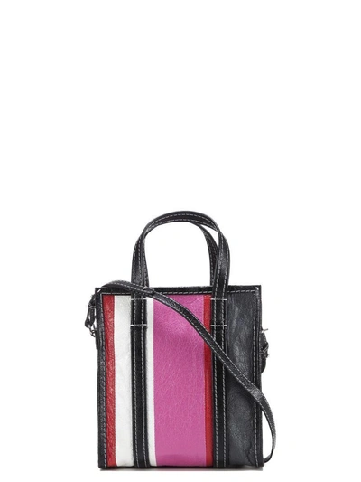 Shop Balenciaga Striped Shopper Bag In 5660