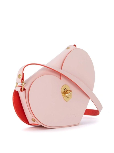 Shop Niels Peeraer Heart Pink And Red Leather Bag In Rosa