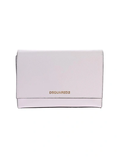 Shop Dsquared2 Leather Shoulder Bag In White