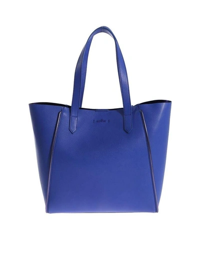 Shop Hogan Iconic Shopping Tote In Blue