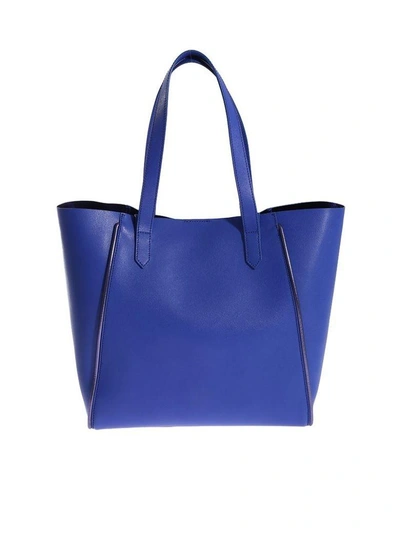Shop Hogan Iconic Shopping Tote In Blue