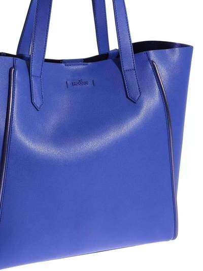 Shop Hogan Iconic Shopping Tote In Blue