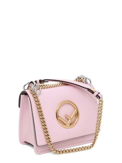 Shop Fendi Kan I F Small Handbag In Rosa