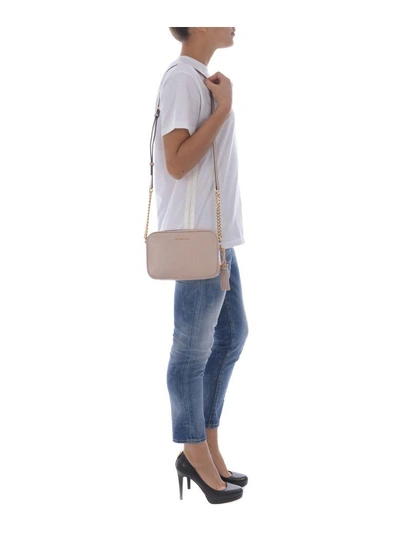 Shop Michael Kors Ginny Shoulder Bag In Rosa Chiaro