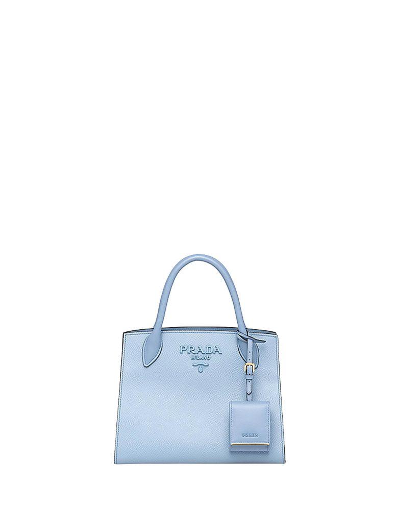 light blue prada purse
