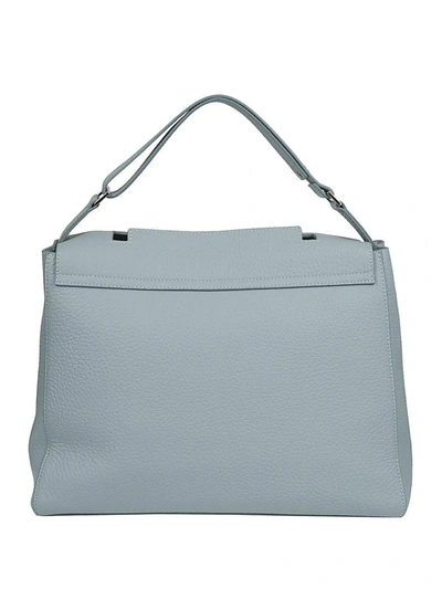 Shop Orciani Classic Large Tote In Anice