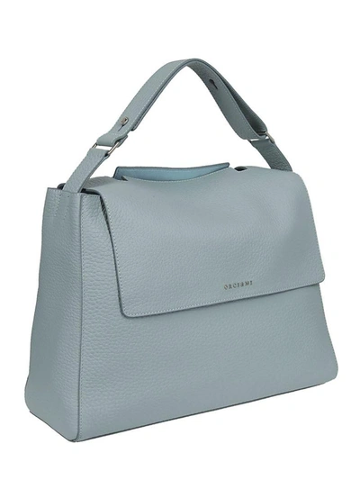 Shop Orciani Classic Large Tote In Anice