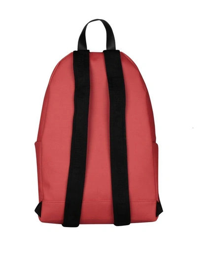 Shop Moschino Eco-leather Backpack In Rosso