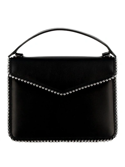 Shop Les Petits Joueurs Black Leather Handbag