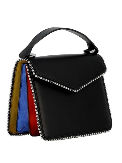 Shop Les Petits Joueurs Black Leather Handbag