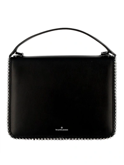 Shop Les Petits Joueurs Black Leather Handbag